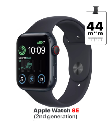 שעון חכם Apple Watch SE 2nd Gen 44mm Aluminum Case Sport Band GPS + Cellular